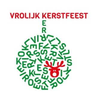 Kerstkaart kaartendoosje vrolijk kerstfeest feestdagen