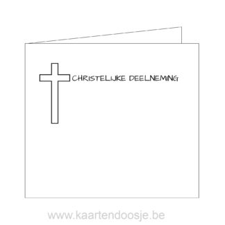 Deelnemingskaart christelijke deelneming Oudenaarde condeolance