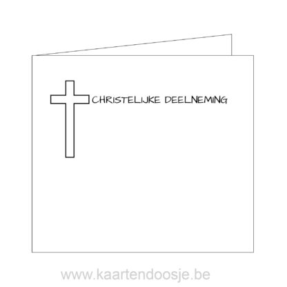 Deelnemingskaart christelijke deelneming Oudenaarde condeolance