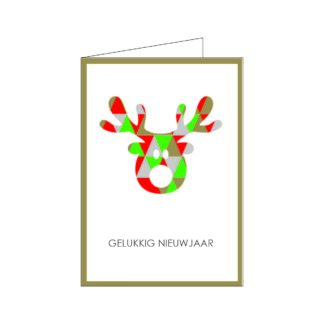 Gelukkig nieuwjaar wenskaart