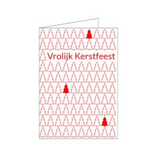 Wenskaart Vrolijk kerstfeest