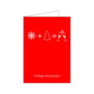 Vrolijk kerstfeest rebus wenskaart