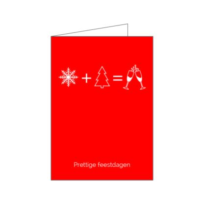 Vrolijk kerstfeest rebus wenskaart