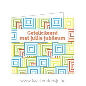 Wenskaarten jubileum kleuren