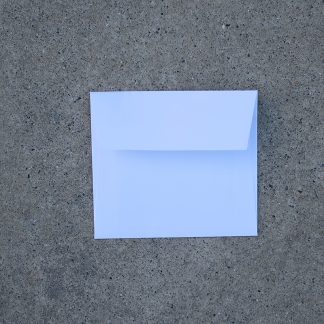Vals vierkant envelop formaat 125x140 mm wit