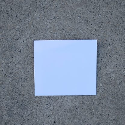 Vals vierkant envelop formaat 125x140 mm wit