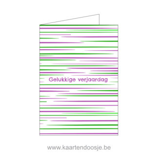 Wenskaart gelukkige verjaardag strepen oudenaarde ronse gent