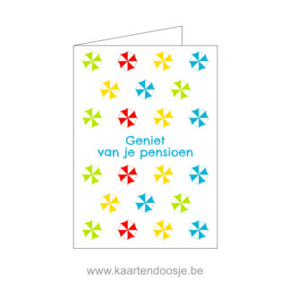 Wenskaart geniet van je pensioen origineel oudenaarde ronse gent