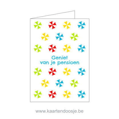 Wenskaart geniet van je pensioen origineel oudenaarde ronse gent