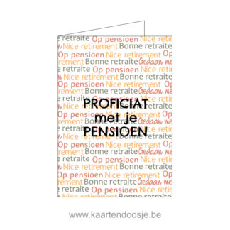 wenskaart proficiat pensioen origineel oudenaarde ronse gent