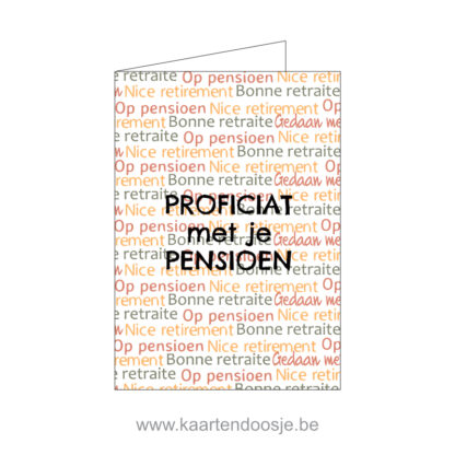 wenskaart proficiat pensioen origineel oudenaarde ronse gent